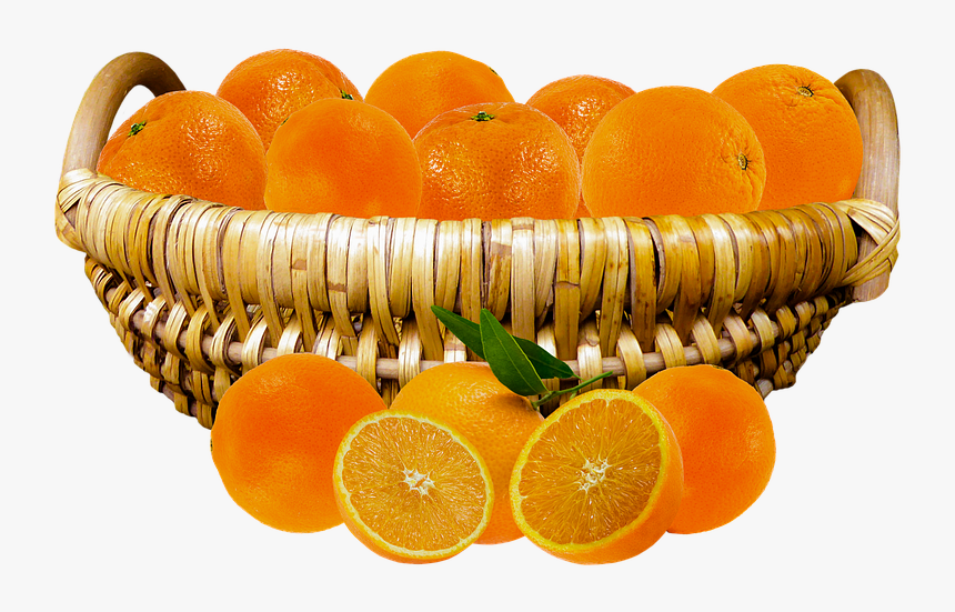 Eat, Drink, Food, Fruit, Fruit Basket, Isolated, Orange - Orange Basket Png, Transparent Png