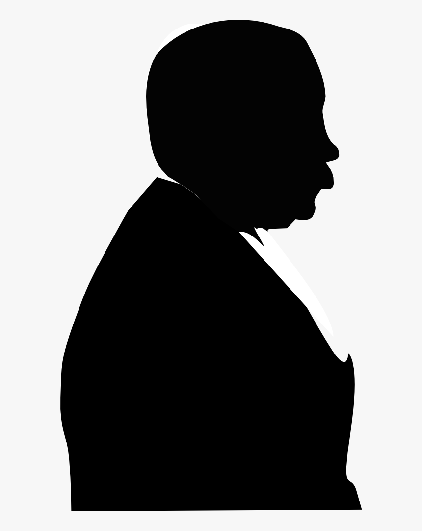 Old Man Silhouette - Silhouette Of Black Man, HD Png Download