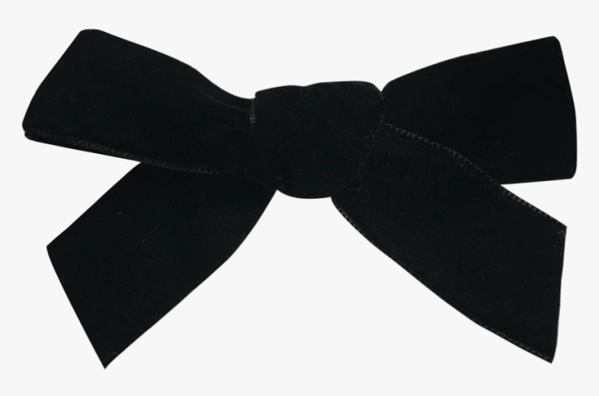 Image Of Raven French Velvet Petit Bow Clip - Motif, HD Png Download