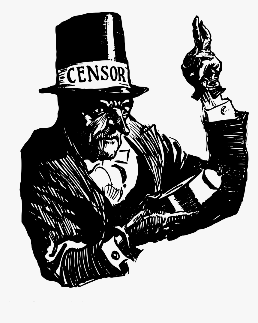 Censorship Is Like An Old Man Clip Arts Censorship Clipart, HD Png