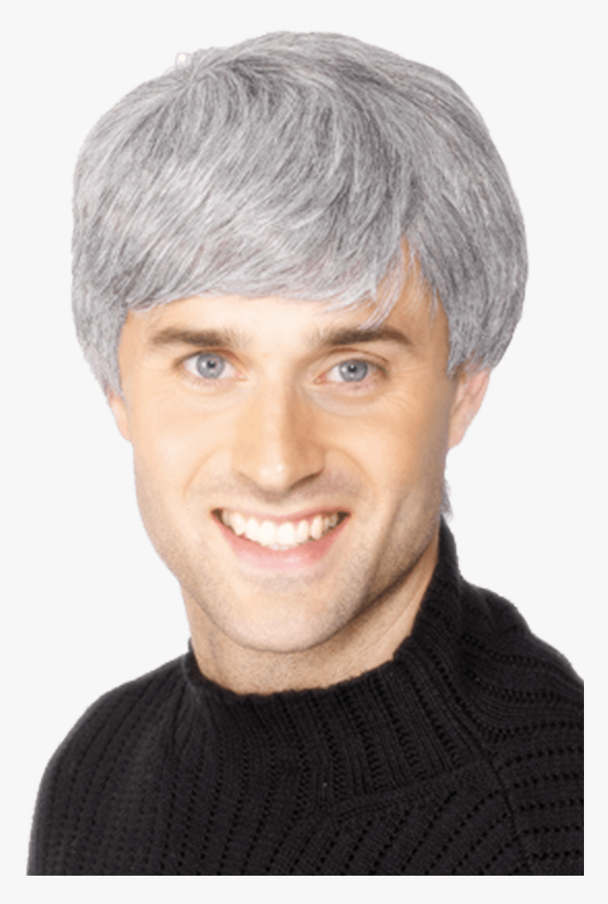 Old Man Wig - Dad With Grey Hair, HD Png Download