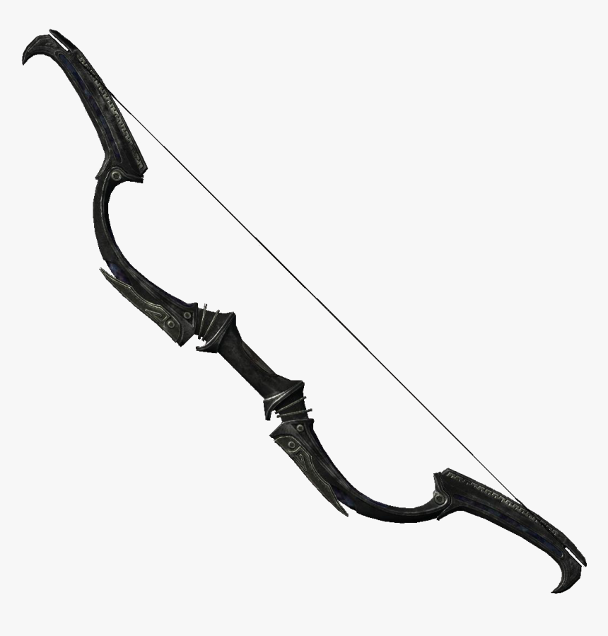 Dwarvenblackbowoffate - Skyrim Dwemer Bow, HD Png Download