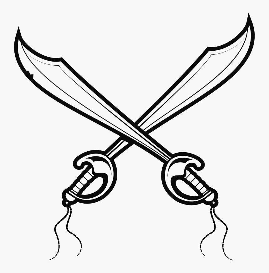 Pirate Swords - Pirate Sword Vector, HD Png Download