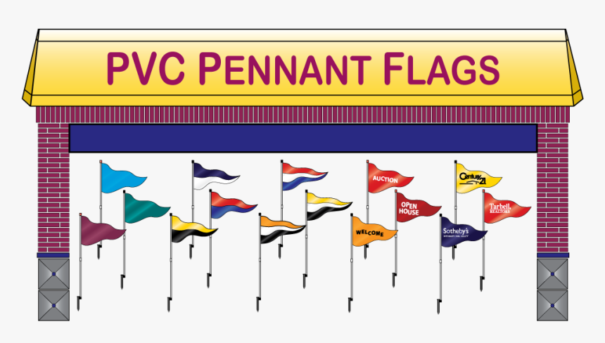 Open House Pennant Flags, HD Png Download