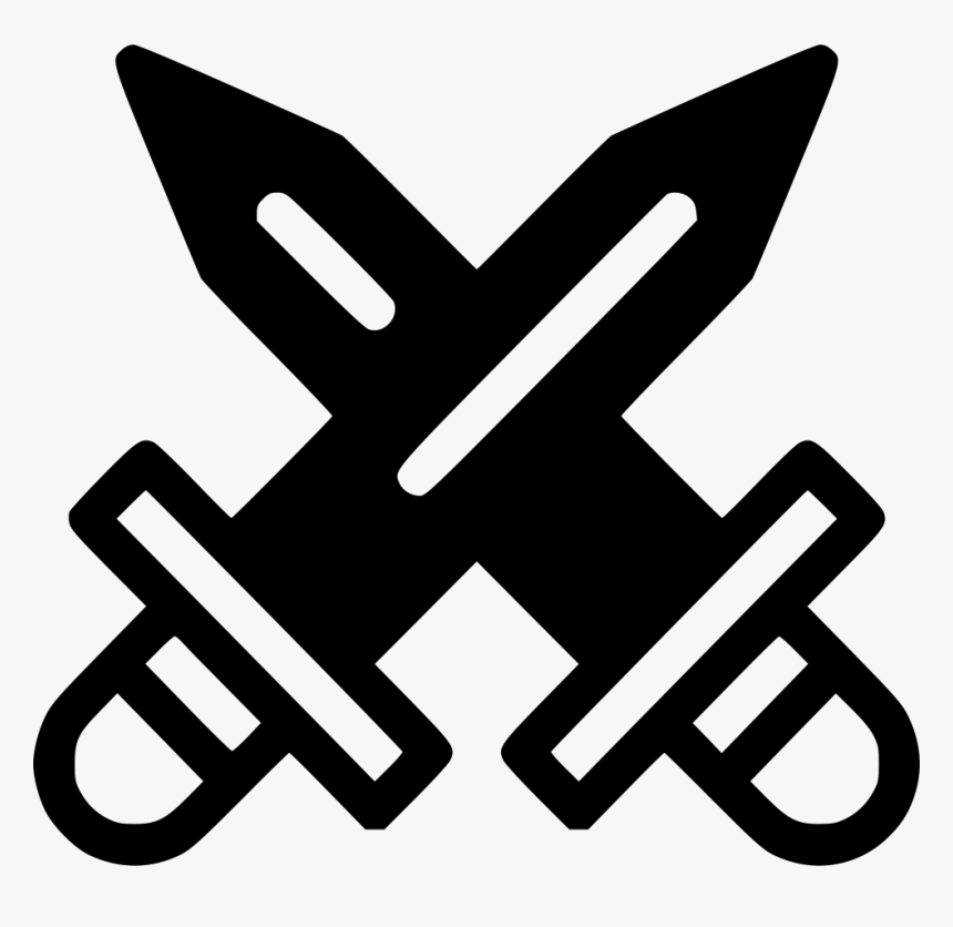 Swords Crossed - Two Swords Crossed Drawing, HD Png Download