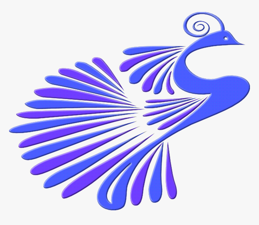 Peacock Black White Png, Transparent Png