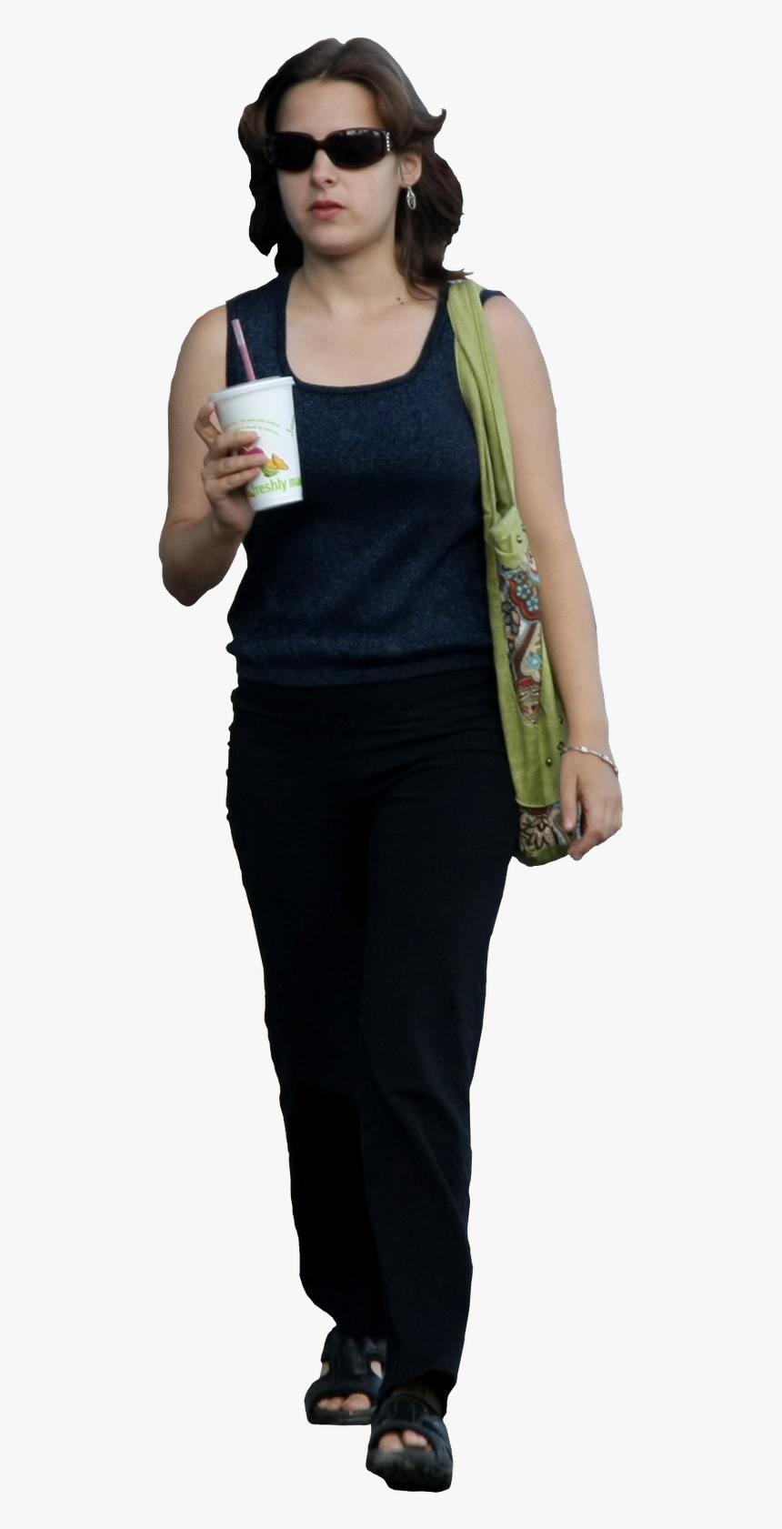 Woman Walking Away Png Download - Casual Woman Walking Png, Transparent Png