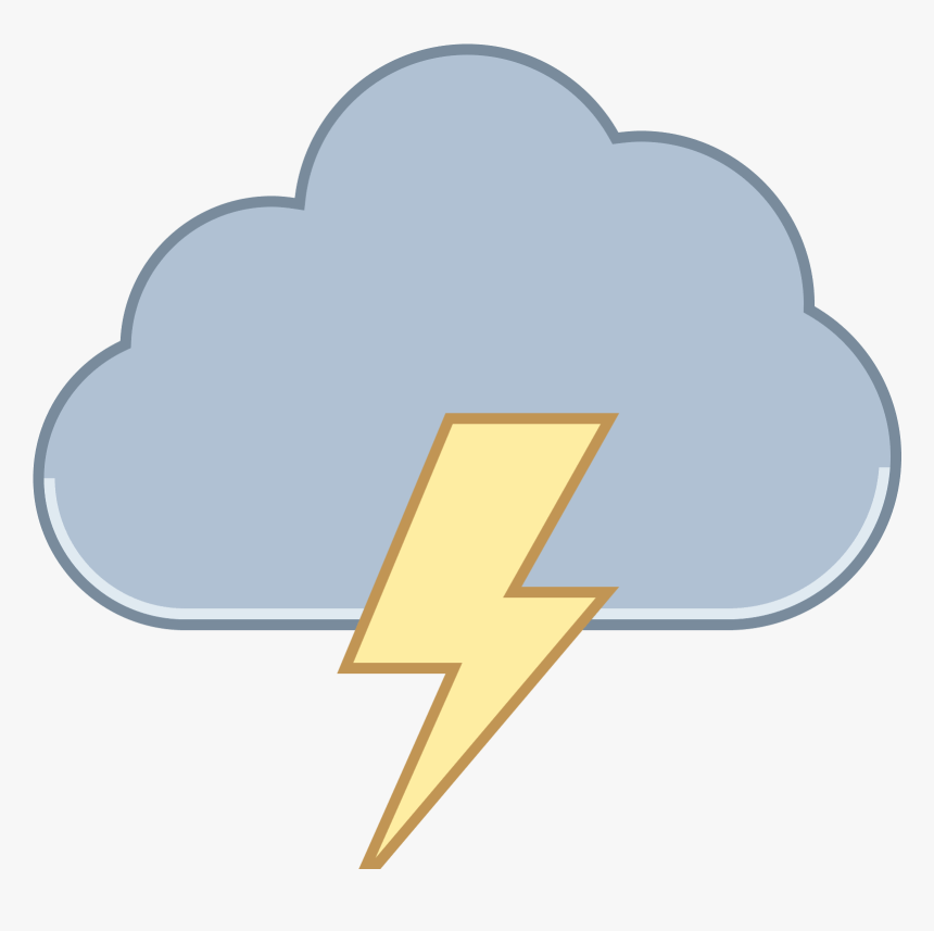 The Icon Is A Stylized Depiction Of A Storm Cloud - Orage Clipârt, HD Png Download