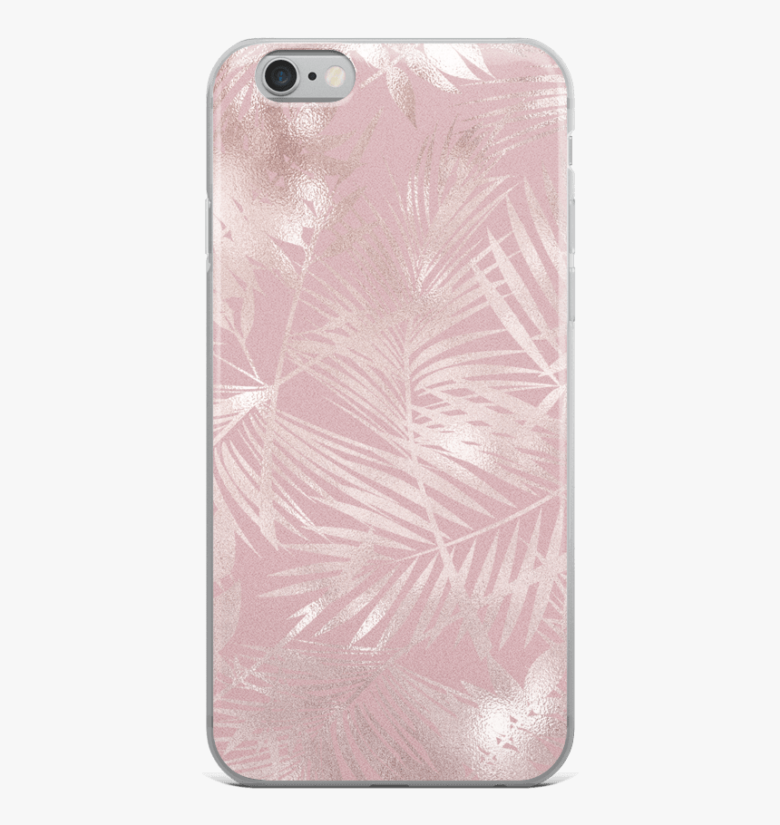 Pink & Rose Gold Tropical Flowers Iphone Case - Mobile Phone Case, HD Png Download