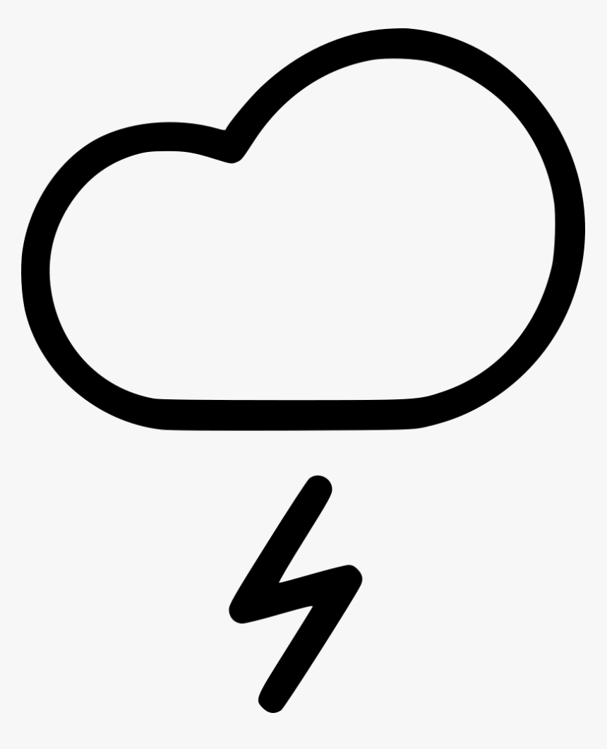 Lightning Cloud Rain Thunder Weather Storm Comments - Rain, HD Png Download