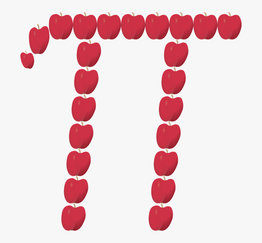 Graphic, Apple Pi, Apples, Apple, Pi, Math, Circle, - Heart, HD Png Download