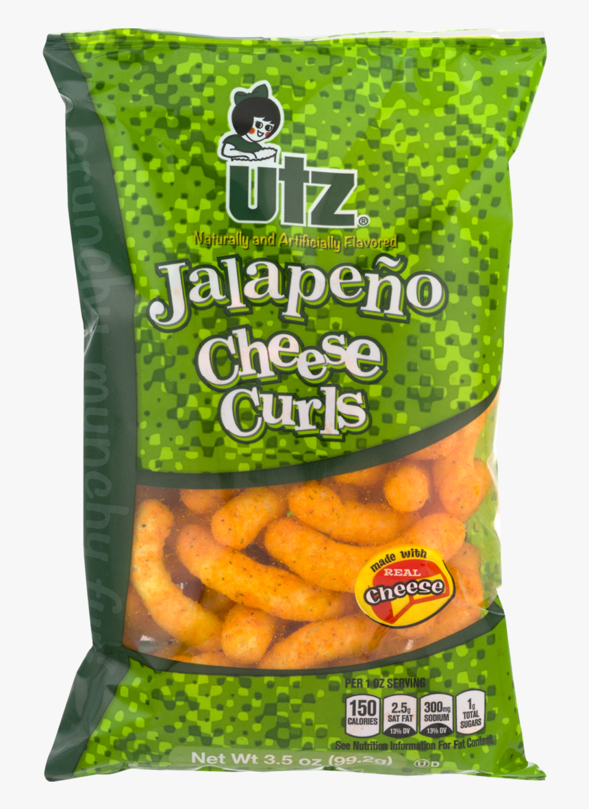 Utz Cheese Curls, Jalapeno - Utz Jalapeno Cheese Curls, HD Png Download
