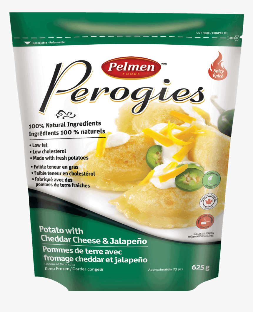 Potato With Cheddar Cheese & Jalapeno Perogies - Pelmen Foods, HD Png Download