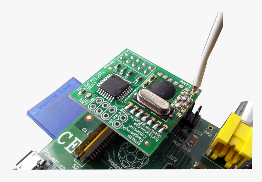 Rfm12piv2 Pi Small - Wifi Energy Monitora Raspberry, HD Png Download