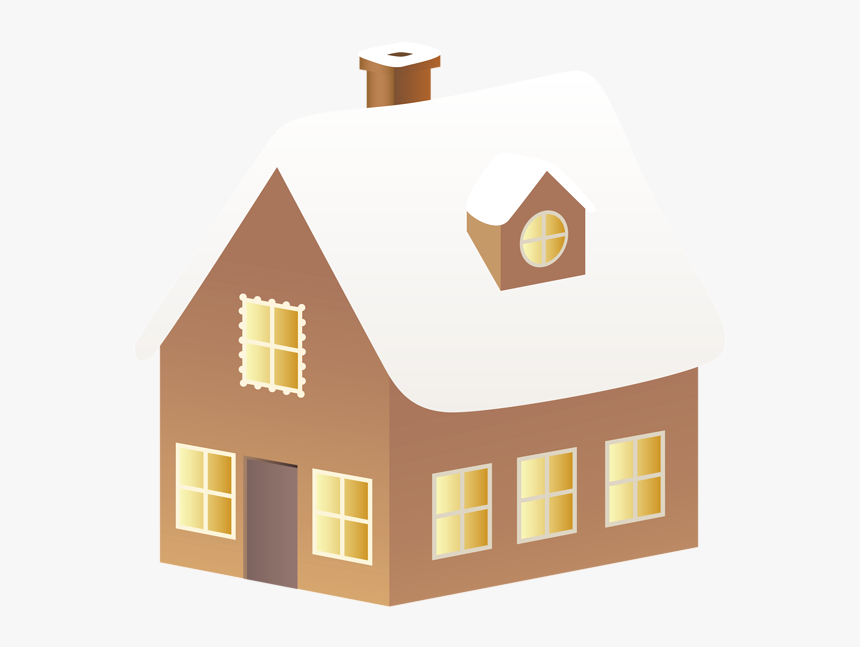 Home Clipart Winter - House, HD Png Download