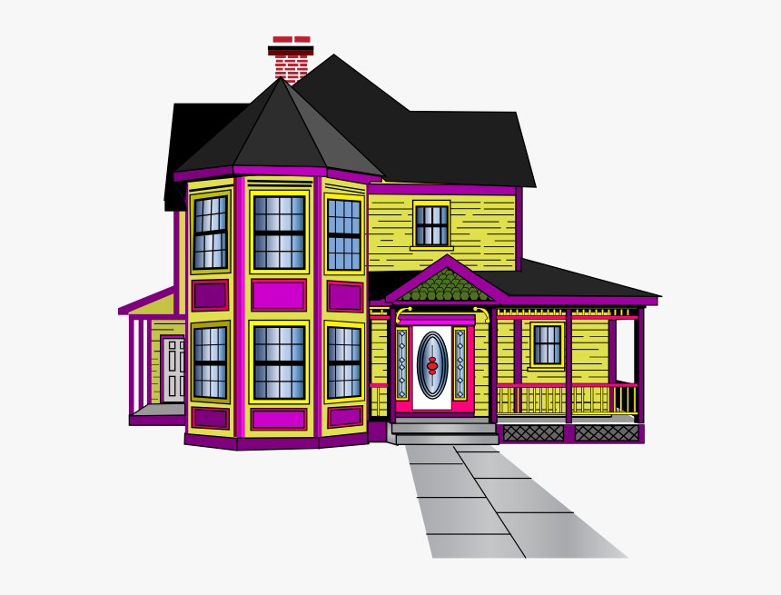 Clipart Car House - Big House Clip Art, HD Png Download