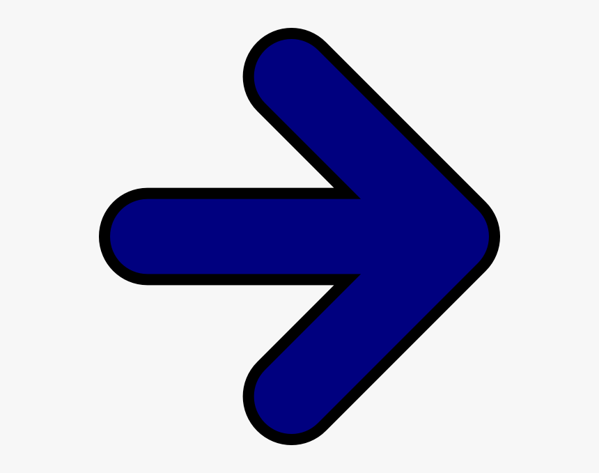 Very Dark Blue Arrow Svg Clip Arts - Dark Blue Right Arrow, HD Png Download