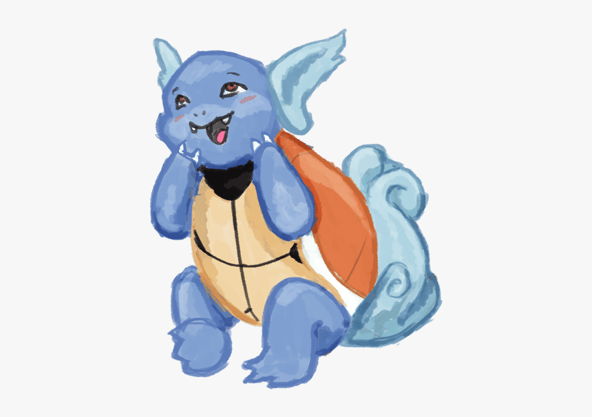 Blushing Wartortle, HD Png Download