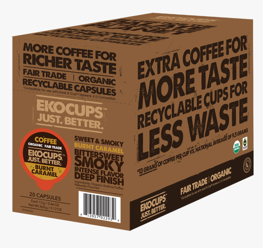 Burnt Caramel Flavored Coffee - Carton, HD Png Download