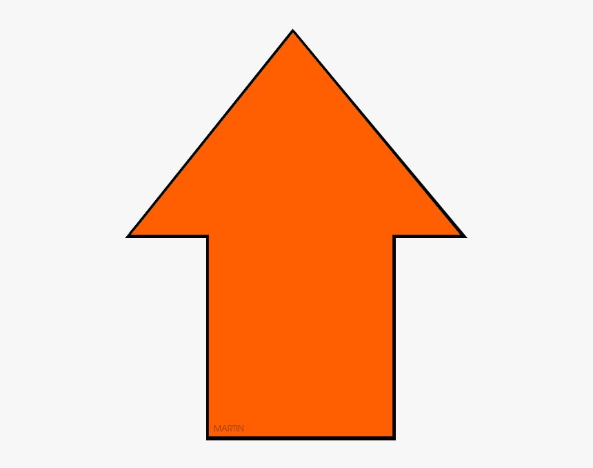Arrow Clipart Orange - Triangle, HD Png Download