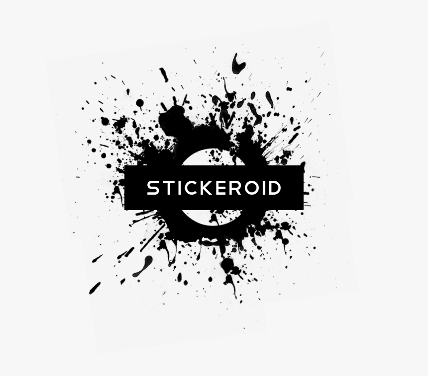 Black Paint Splatter Heart , Png Download - Black Paint Splatter, Transparent Png