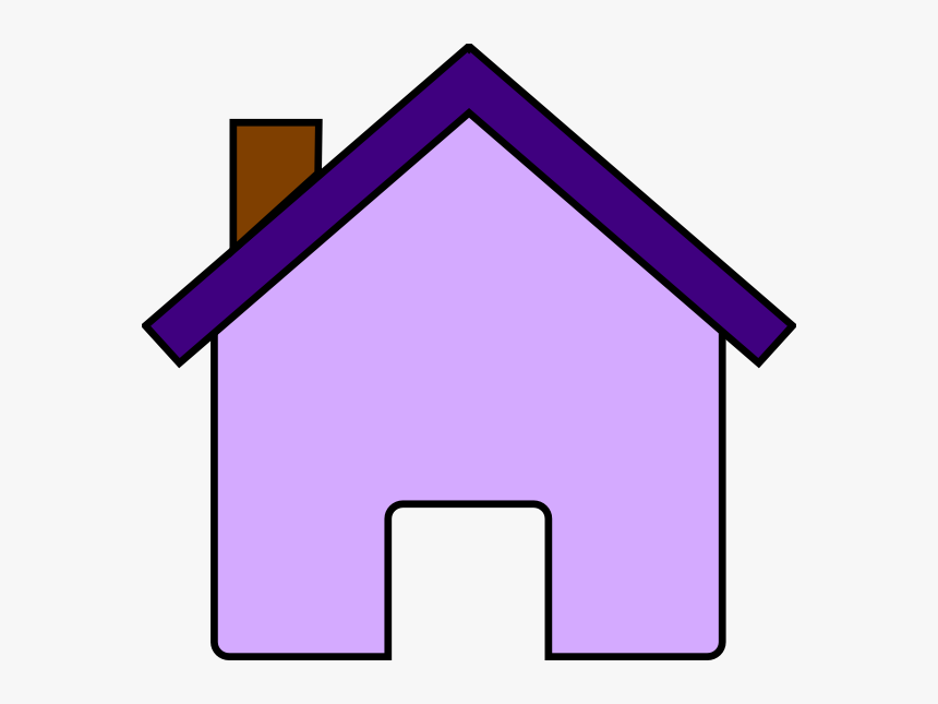 House Clipart Purple - Color Blue Objects Clipart, HD Png Download