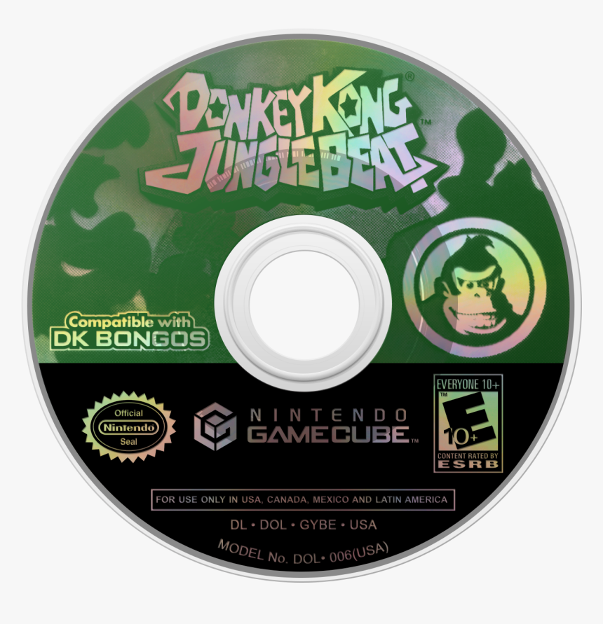 Transparent Donkey Kong Png - Donkey Kong Jungle Beat Disc Gamecube, Png Download