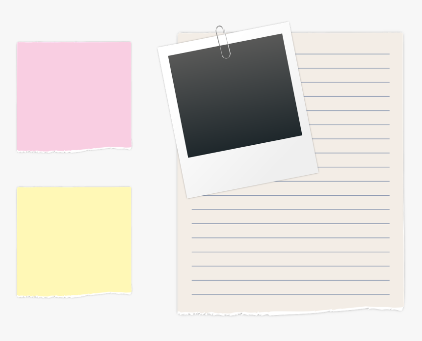 Polaroid Paper Clip Png, Transparent Png