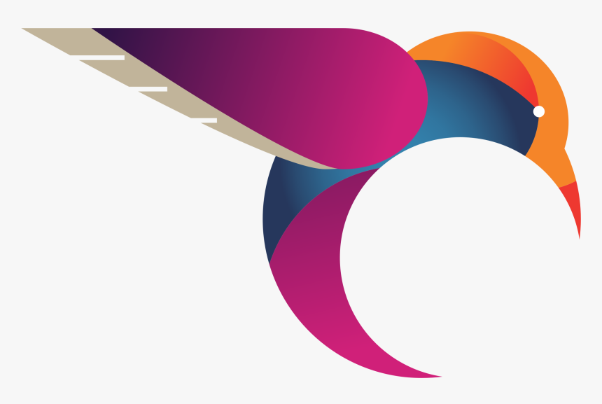Stylized Hummingbird Clip Arts - Hummingbird Free Logo, HD Png Download