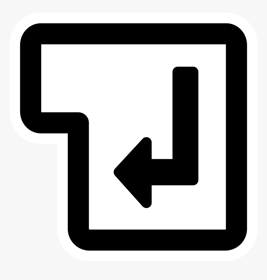 Mono Tag Br Clip Arts - Clipart Enter Key, HD Png Download