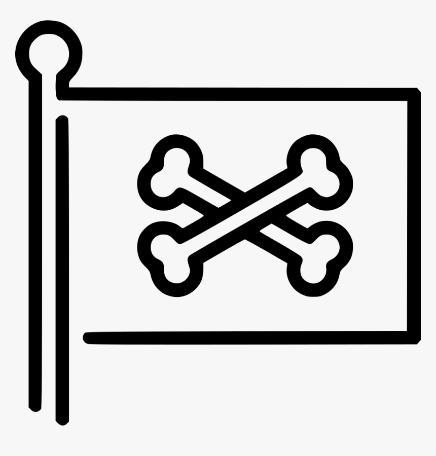 Pirate Flag - Skull Vector Cartoon, HD Png Download