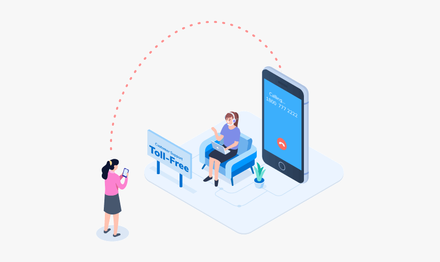 Toll Free Number Services In Asia - Toll Free Number, HD Png Download