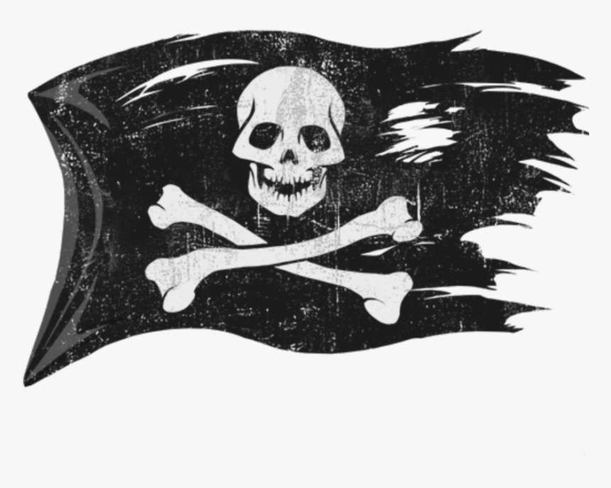 #mq #pirate #flag #black #skull - Pirate Flag Png, Transparent Png