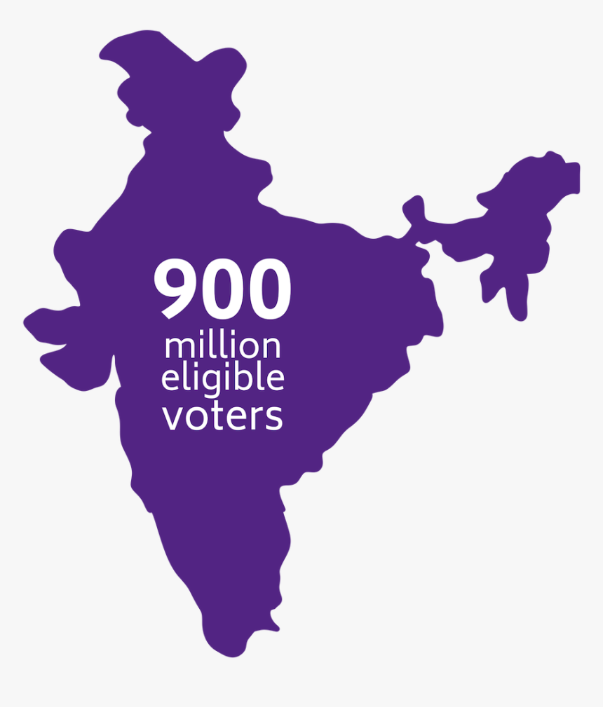 1 - India Map Outline Png, Transparent Png