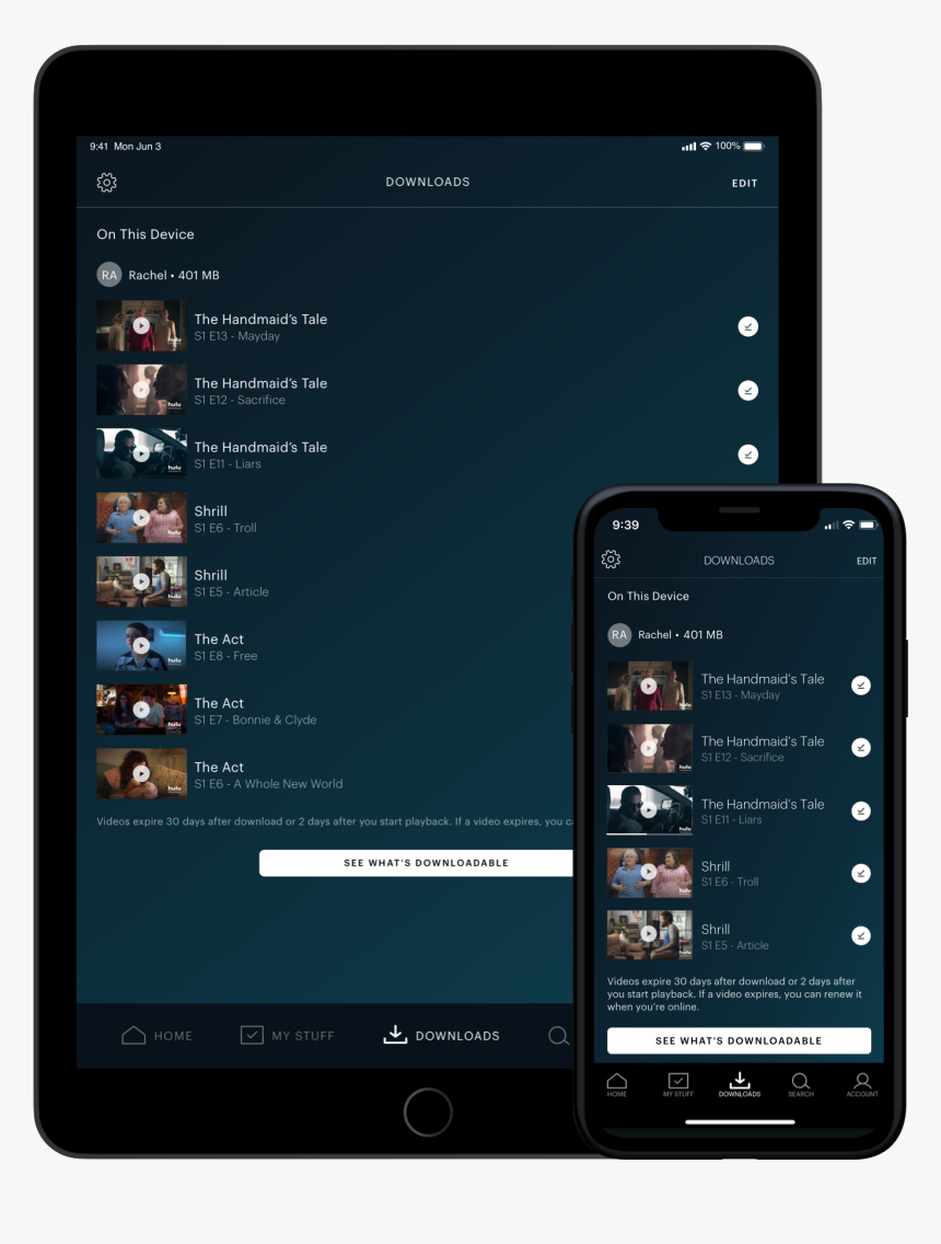 Download Episodes On Hulu, HD Png Download