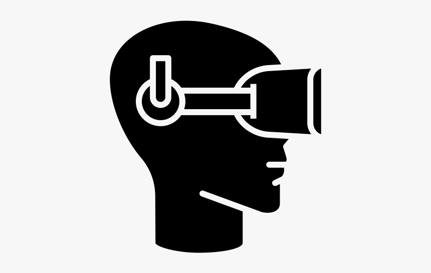Virtual Reality Headset Hr - Virtual Reality Black And White Clipart, HD Png Download