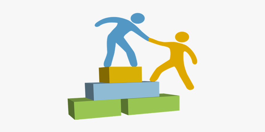 One Shadow Figure Lends A Hand To Another And Helps - Good Manager Clipart, HD Png Download