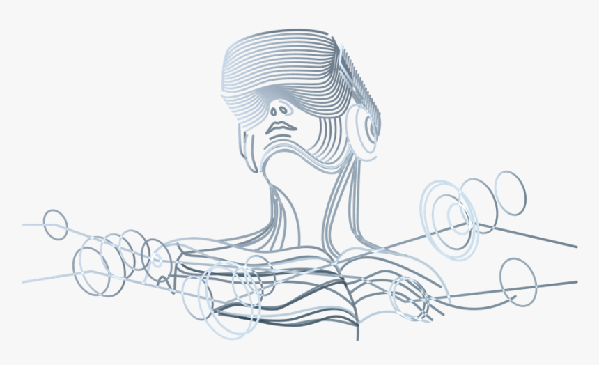 Reality Headset Virtual Sketch, HD Png Download