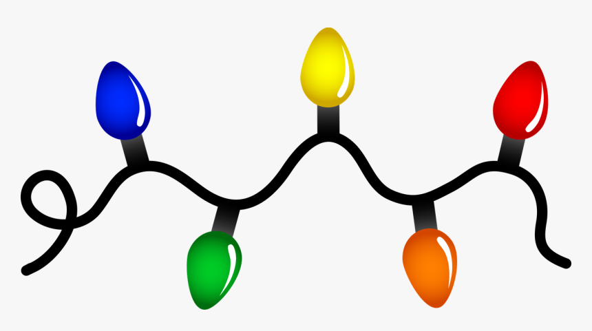 Christmas Lights Christmas Tree Clip Art - Christmas String Lights Clipart, HD Png Download