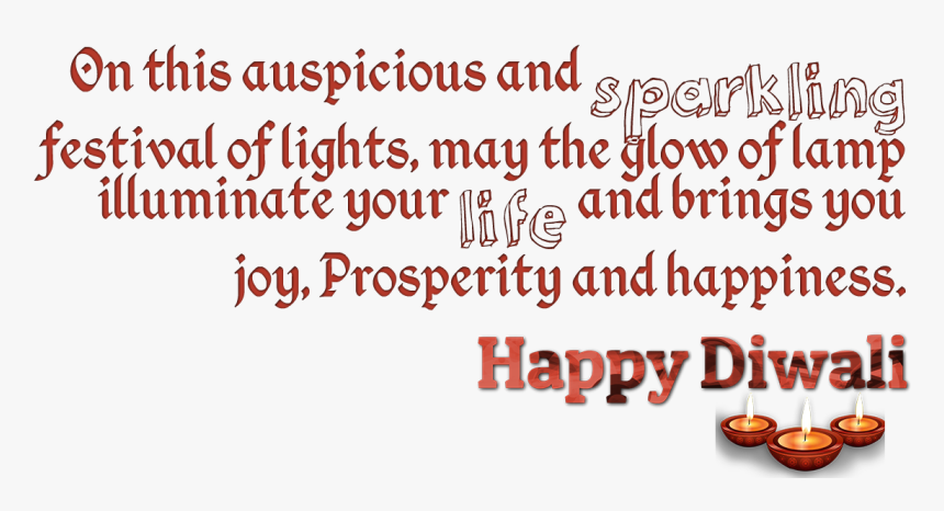 Happy Diwali Message Png, Transparent Png