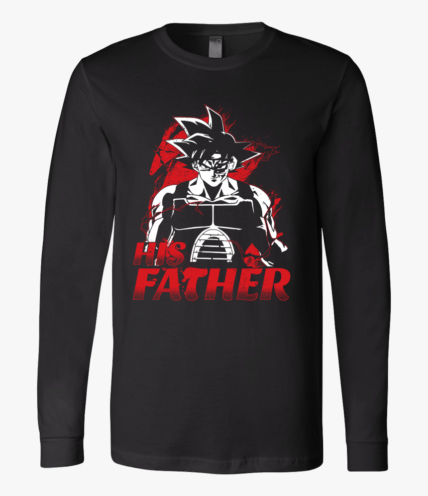 Super Saiyan Bardock Dad Long Sleeve T Shirt - Long-sleeved T-shirt, HD Png Download