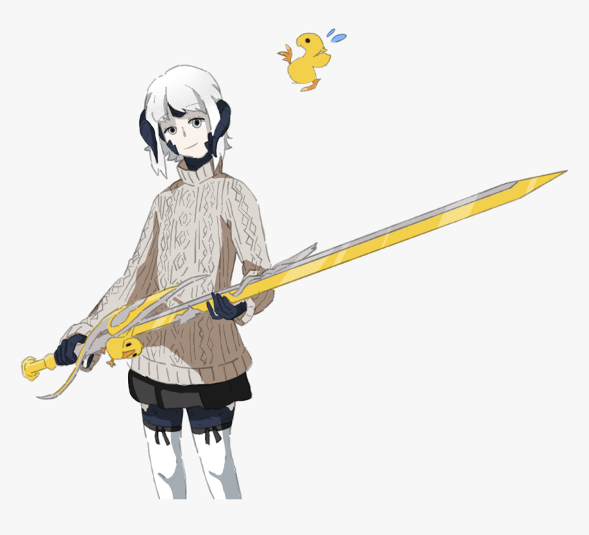 Drawn Sword Noctis - Cartoon, HD Png Download