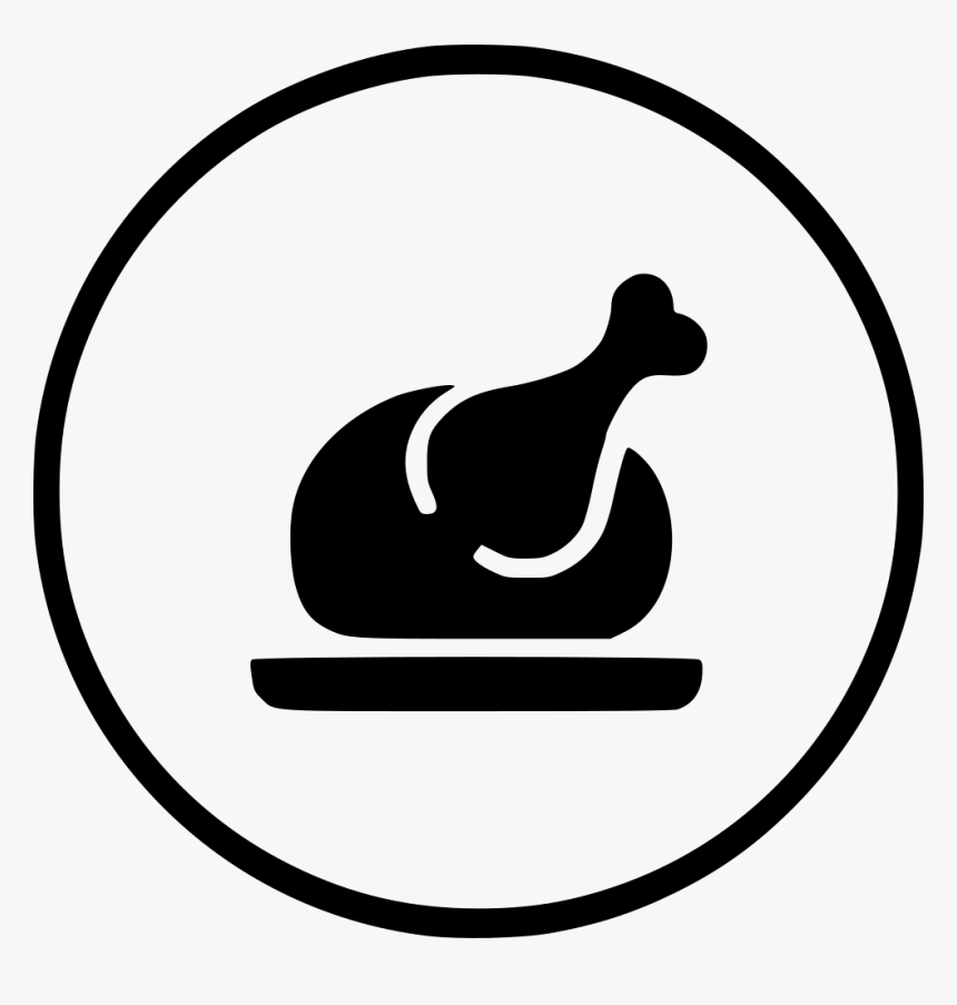 Kitchen Nonveg Chicken Chistmas Dinner Restaurant - Non Veg Sign Vector, HD Png Download