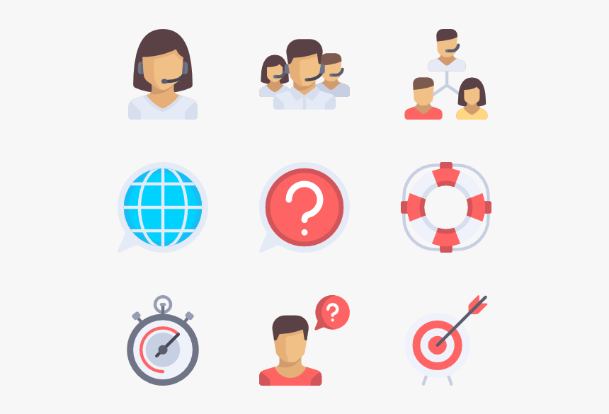 Cleaning Service Vector - Customer Service Vector Icons, HD Png Download