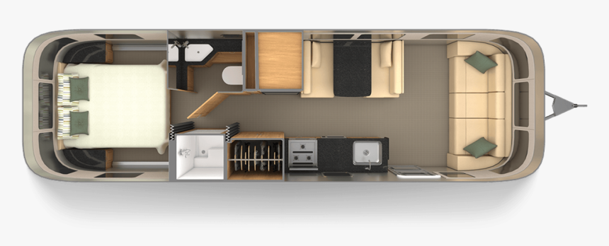 Airstream Floor Plans, HD Png Download