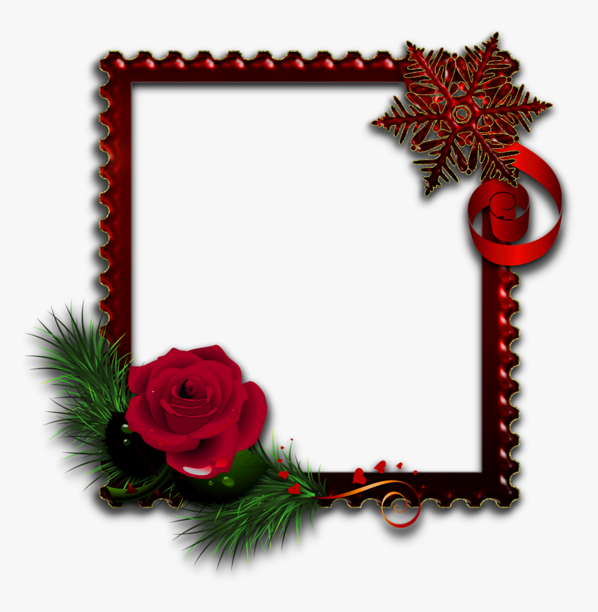 Transparent Cliparts Weihnachtsmotive - Rose Photo Frame Download, HD Png Download