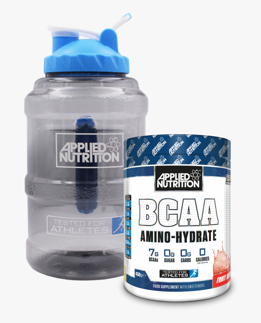 Product,water,plastic Bottle,blue,water Water,bottled - Applied Nutrition Bcaa Amino Hydrate, HD Png Download