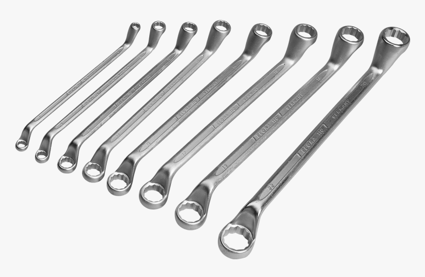 Double Ended Ring Spanner Set , Png Download - Ring Spanners, Transparent Png