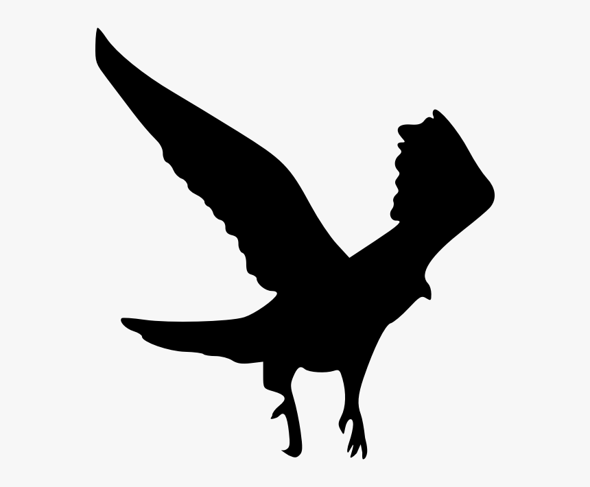 Silhouette Hawk Clip Art - Eagle Silhouette, HD Png Download