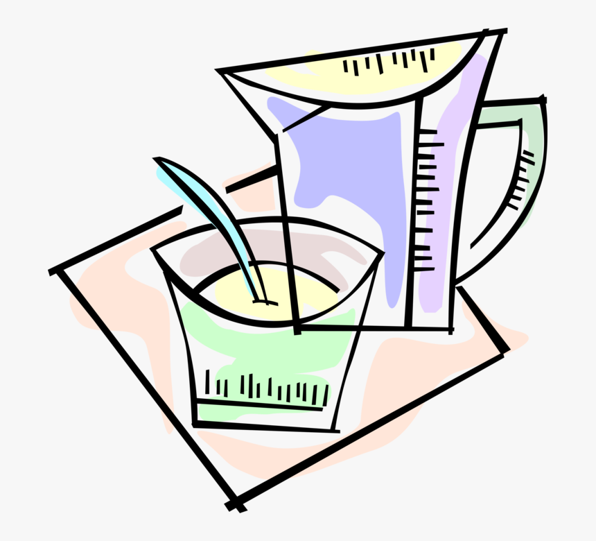 Vector Illustration Of Juice Pitcher Jug And Bowl With, HD Png Download